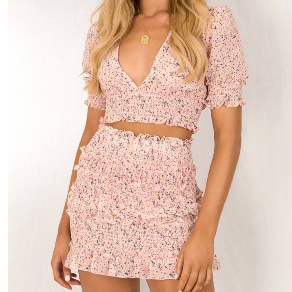 Sundae Muse pink floral set